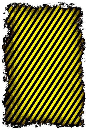 Grunge background, yellow and black stripes の写真素材
