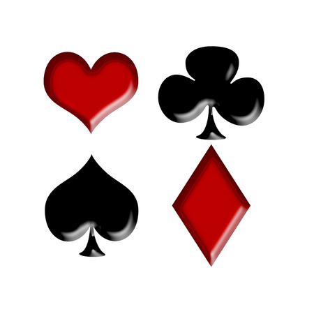 Playing card s signs の写真素材