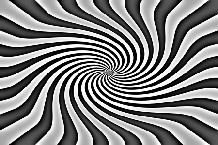 Twirled Black and White Rays の写真素材