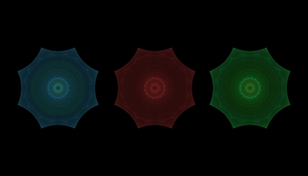 Set of Tree Octagon Fractals の写真素材