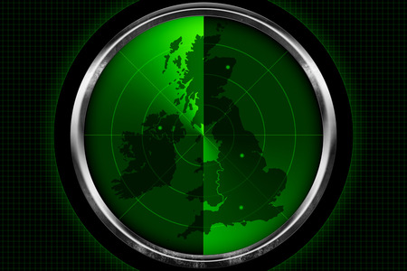 British Isles on the Radar の写真素材
