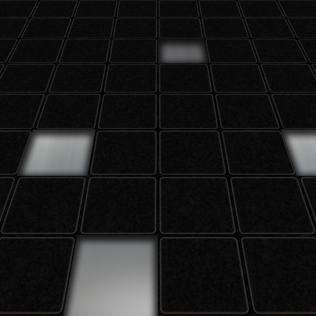 Perspective Meta Plate With Square の写真素材