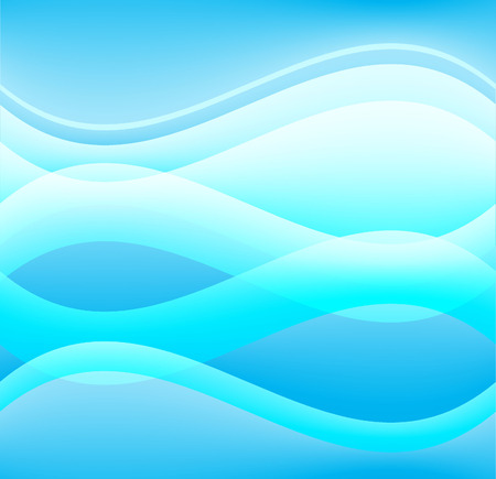 Abstract Blue Wavy Background の写真素材