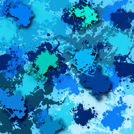 Background With a Lot of Blue Stains の写真素材