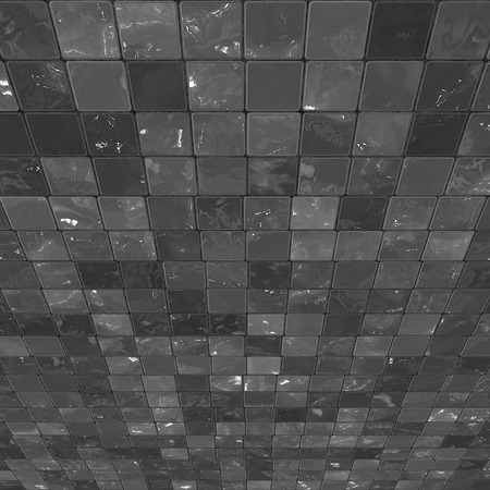 Perspective Black and White Tiles の写真素材