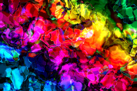Abstract Background in Colors of Rainbow の写真素材