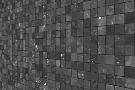Perspective Black and White Tiles の写真素材