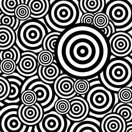 Geometric abstract seamless pattern in black and white の写真素材