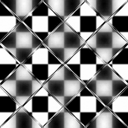 Chess board with glass in front 