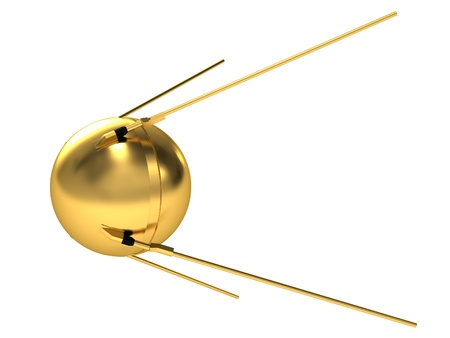 Model of the first artificial Earth satellite.の写真素材