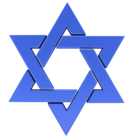 Star of David. 3D illustrationの写真素材