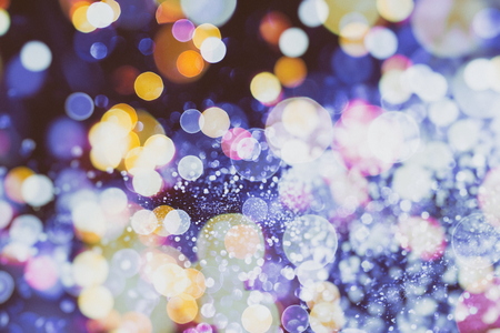 Festive elegant abstract background with bokeh lights and stars Texture