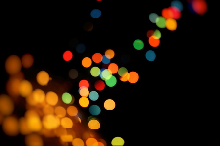 Golden Lights. Vintage Magic Background With Color