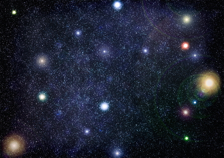 Deep space. High definition star field background