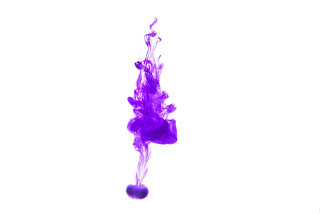 Abstract paint splash isolated on white backgroundの写真素材