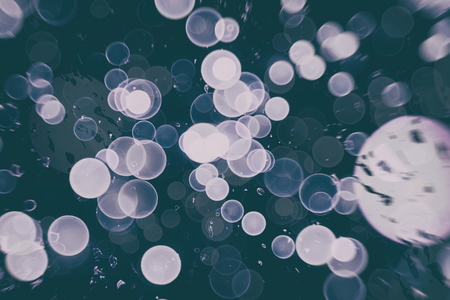 Festive Christmas background. Elegant abstract background with bokeh defocused lights and starsの写真素材