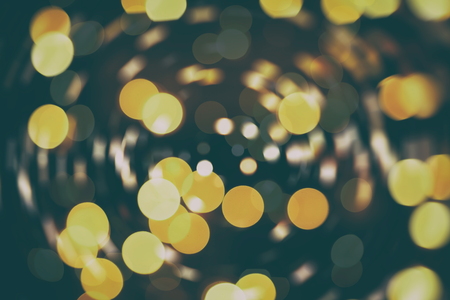 Christmas background with bokeh lightsの写真素材