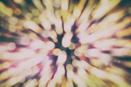 Christmas background with bokeh lights