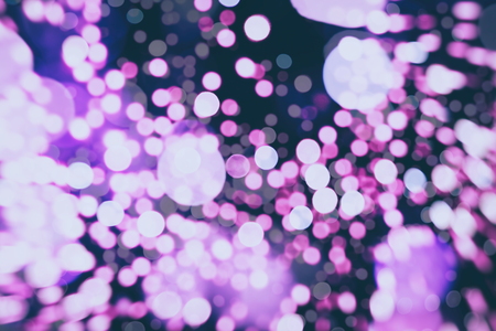 Christmas background with bokeh lightsの写真素材