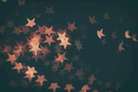 Christmas background with bokeh lightsの写真素材