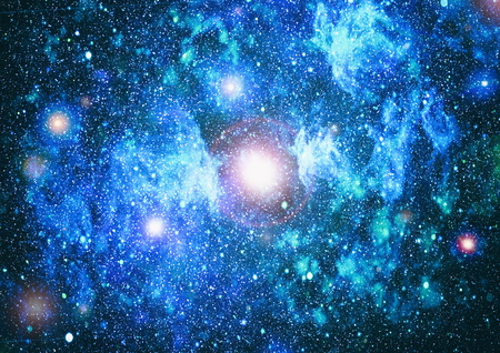 Beautiful space background with stardust and stars. Deep far space, cosmic glowing colors. Milky way conceptual background. Constellations and star dust background.の写真素材