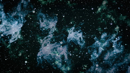 Beautiful space background with stardust and stars. Deep far space, cosmic glowing colors. Milky way conceptual background. Constellations and star dust background.の写真素材