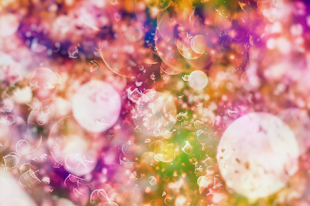 Colorful circles of light abstract background