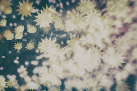 Christmas wallpaper decorations concept.xmas holiday festival backdrop:sparkle circle lit celebrations display.の写真素材