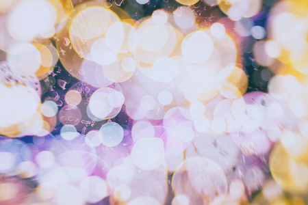 Abstract circular colorful bokeh from the party light