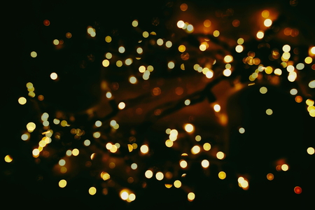 Festive elegant abstract background with bokeh lights and stars Texture