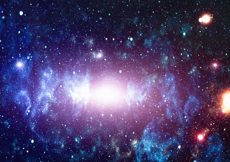 Beautiful space background with stardust and stars. Deep far space, cosmic glowing colors. Milky way conceptual background. Constellations and star dust background.の写真素材