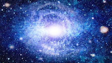 Beautiful space background with stardust and stars. Deep far space, cosmic glowing colors. Milky way...
