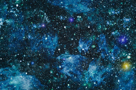 Beautiful space background with stardust and stars. Deep far space, cosmic glowing colors. Milky way...