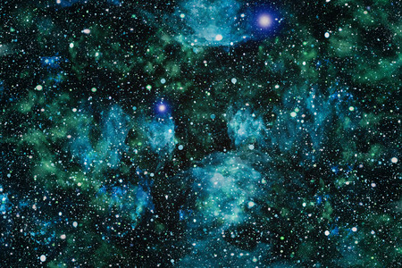 Beautiful space background with stardust and stars. Deep far space, cosmic glowing colors. Milky way...