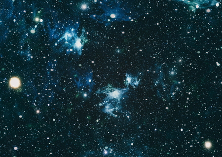 Beautiful space background with stardust and stars. Deep far space, cosmic glowing colors. Milky way conceptual background. Constellations and star dust background.の写真素材