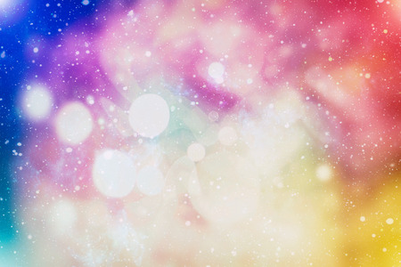 Festive Christmas background. Elegant abstract background with bokeh defocused lights and stars