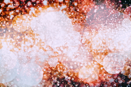Christmas background, abstract texture, light bokeh background, Glitter vintage lights background.Lights on background.の写真素材