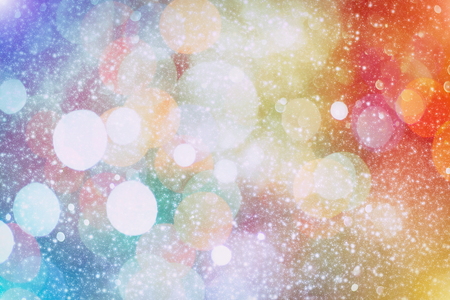 Save Download image for preview Festive Background With Natural Bokeh And Bright Golden Lights. Vintage Magic Background With Colorの写真素材