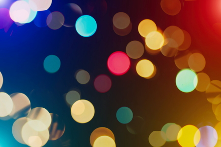 Magic Background With Color Festive background with natural bokeh and bright golden lights. Vintage Magic backgroundの写真素材