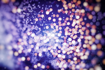 Abstract light celebration background with defocused golden lights for Christmas, New Year, Holiday, partyの写真素材