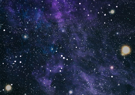 Colorful Starry Night Sky Outer Space background