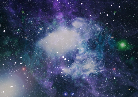 Colorful Starry Night Sky Outer Space background
