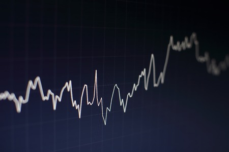 Business success and growth concept.Stock market business graph chart on digital screen.Forex market, Gold market and Crude oil marketの写真素材