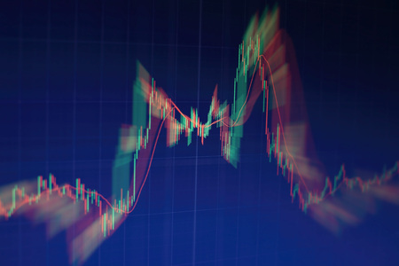 Business success and growth concept.Stock market business graph chart on digital screen.Forex...