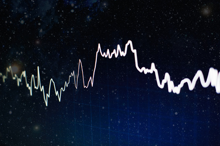 Business success and growth concept.Stock market business graph chart on digital screen.Forex market, Gold market and Crude oil marketの写真素材