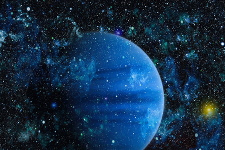 Universe scene with planets, stars and galaxies in outer space showing the beauty of space exploration. Elements furnished by NASAの写真素材