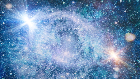 stars and galaxies in outer space showing the beauty of space explorationの写真素材