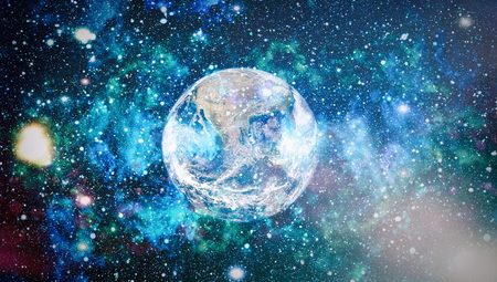 The Earth from space. This image elements furnished by NASA.の写真素材