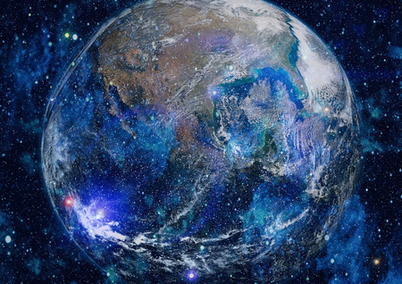 The Earth from space. This image elements furnished by NASA.