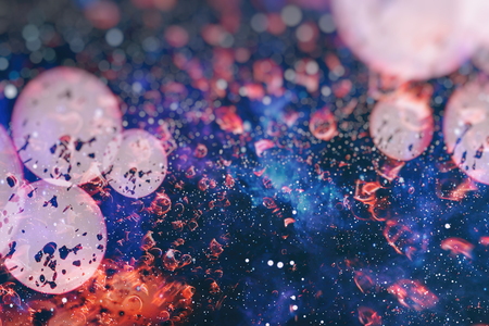 Festive Christmas background. Elegant abstract background with bokeh defocused lights and stars